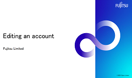 Editing an account