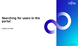 Searching for users in the portal